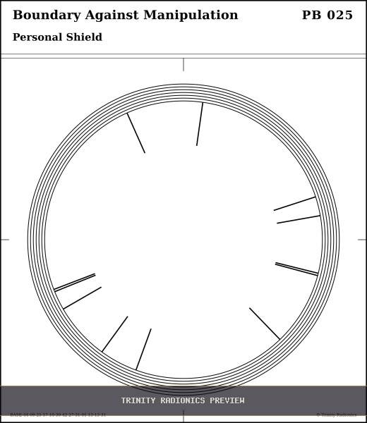 Calm Perimeter Radial radionics card preview