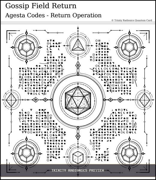 Gossip Field Return Quantum radionics card preview - Clearing & Return Operations - Quantum
