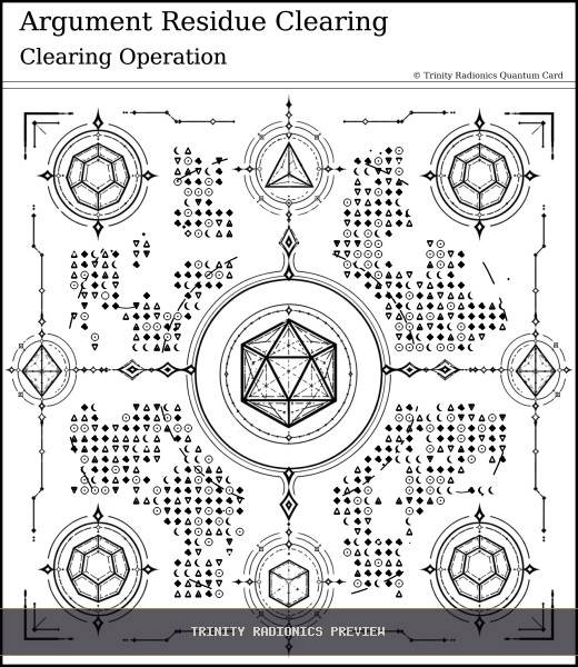 Argument Residue Clearing Quantum radionics card preview - Clearing & Return Operations - Quantum