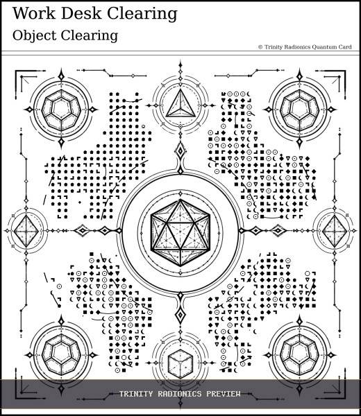 Work Desk Clearing Quantum radionics card preview - Clearing & Return Operations - Quantum