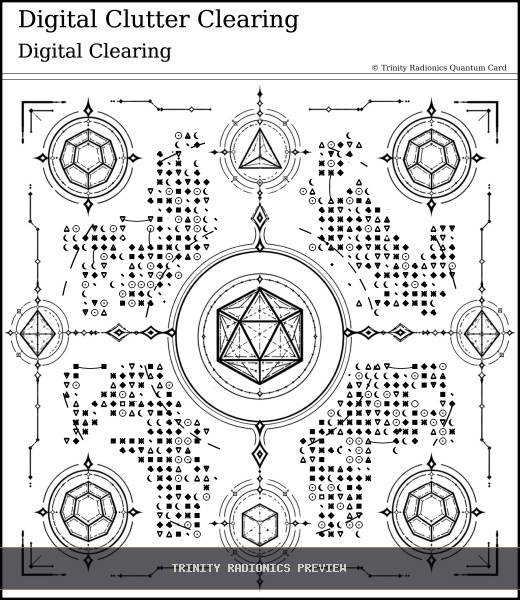 Digital Clutter Clearing Quantum radionics card preview - Clearing & Return Operations - Quantum