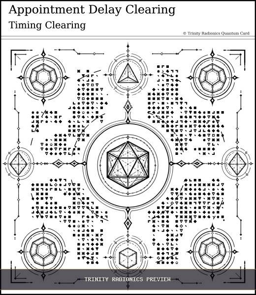 Appointment Delay Clearing Quantum radionics card preview - Clearing & Return Operations - Quantum