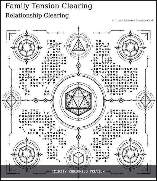 Family Tension Clearing Quantum radionics card preview - Clearing & Return Operations - Quantum