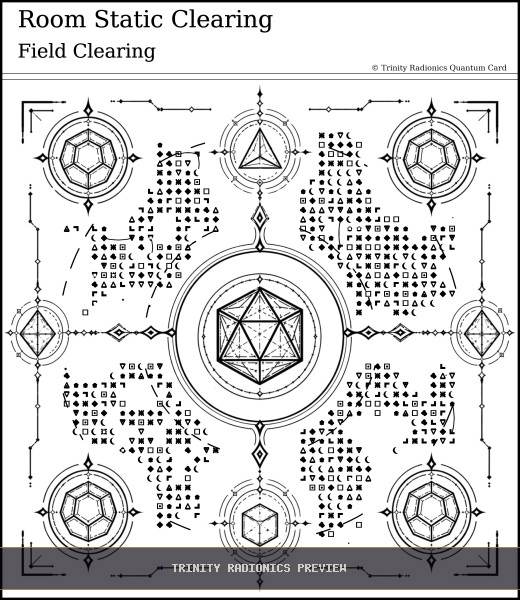 Room Static Clearing Quantum radionics card preview - Clearing & Return Operations - Quantum