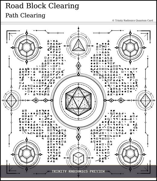 Road Block Clearing Quantum radionics card preview - Clearing & Return Operations - Quantum