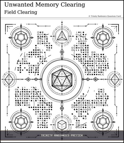 Unwanted Memory Clearing Quantum radionics card preview - Clearing & Return Operations - Quantum