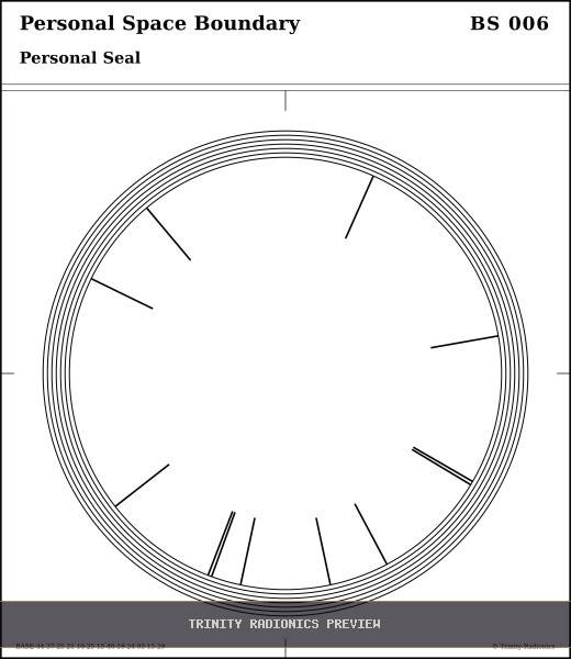 Personal Space Boundary Radial radionics card preview