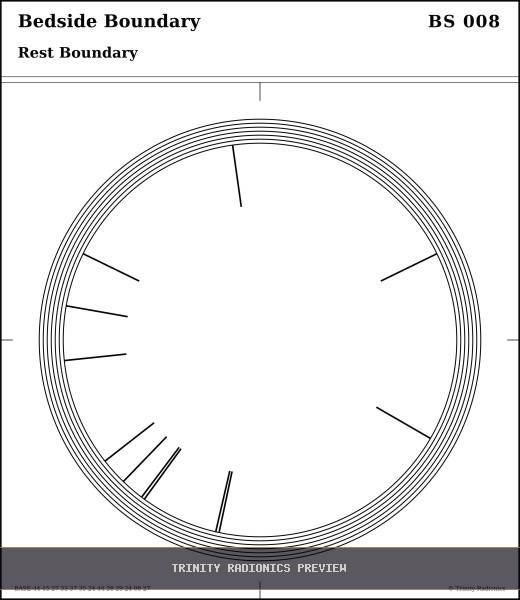 Bedside Boundary Radial radionics card preview