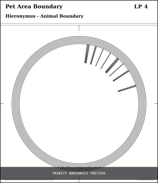 Pet Area Boundary Radial radionics card preview