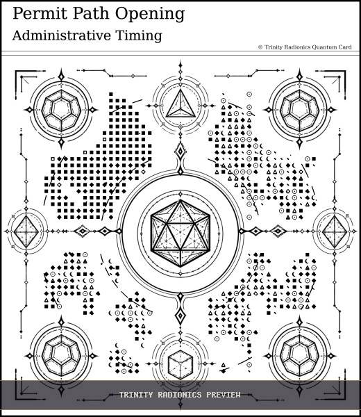 Permit Path Opening Quantum radionics card preview - Roads, Doors & Timing - Quantum