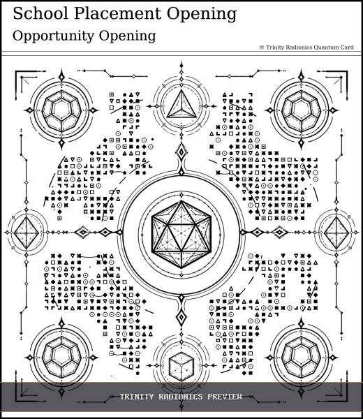 School Placement Opening Quantum radionics card preview - Roads, Doors & Timing - Quantum