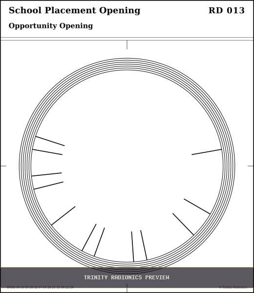 School Placement Opening Radial radionics card preview