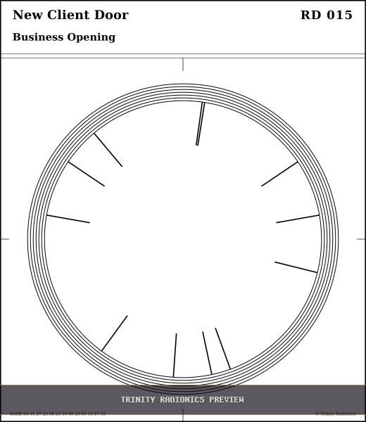 New Client Door Radial radionics card preview
