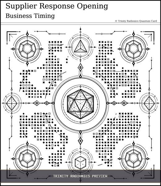 Supplier Response Opening Quantum radionics card preview - Roads, Doors & Timing - Quantum