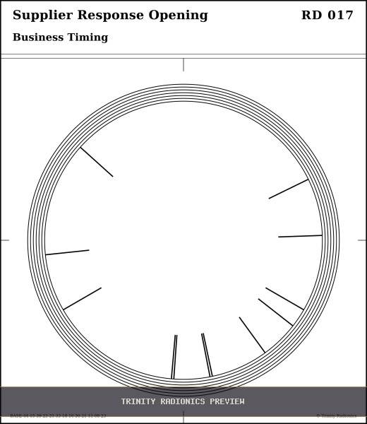 Supplier Response Opening Radial radionics card preview