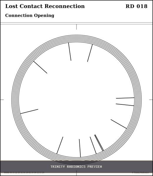 Lost Contact Reconnection Radial radionics card preview