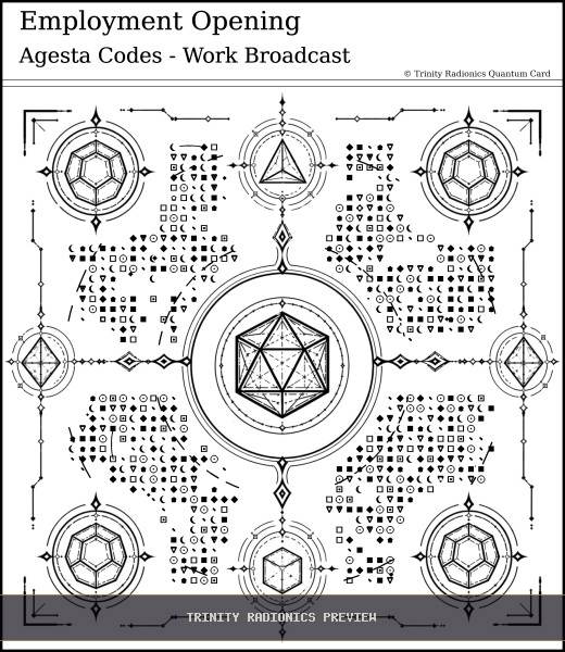 Employment Opening Quantum radionics card preview - Work, Money & Prosperity - Quantum