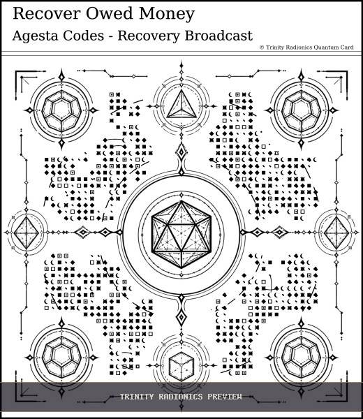 Recover Owed Money Quantum radionics card preview - Work, Money & Prosperity - Quantum
