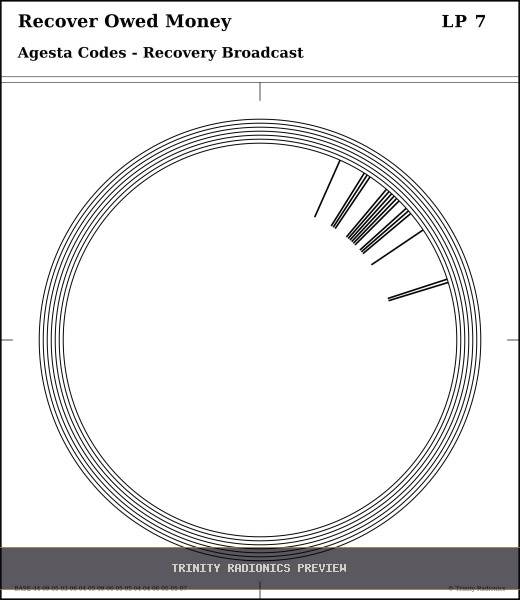 Recover Owed Money Radial radionics card preview