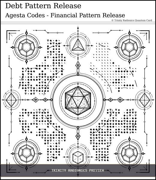 Debt Pattern Release Quantum radionics card preview - Work, Money & Prosperity - Quantum