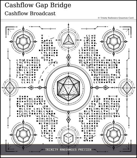 Cashflow Gap Bridge Quantum radionics card preview - Work, Money & Prosperity - Quantum