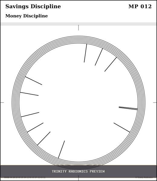 Savings Discipline Radial radionics card preview