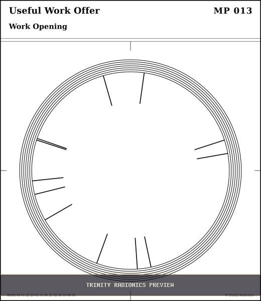 Useful Work Offer Radial radionics card preview