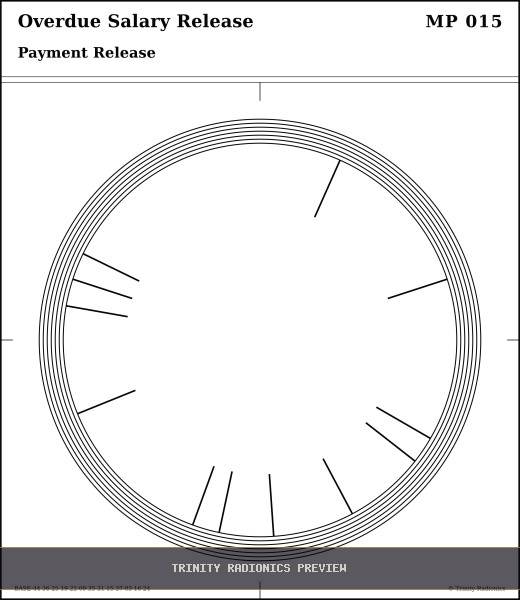Overdue Salary Release Radial radionics card preview