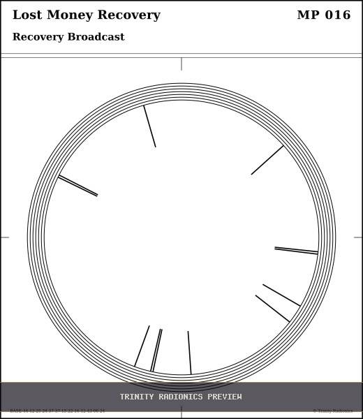 Lost Money Recovery Radial radionics card preview
