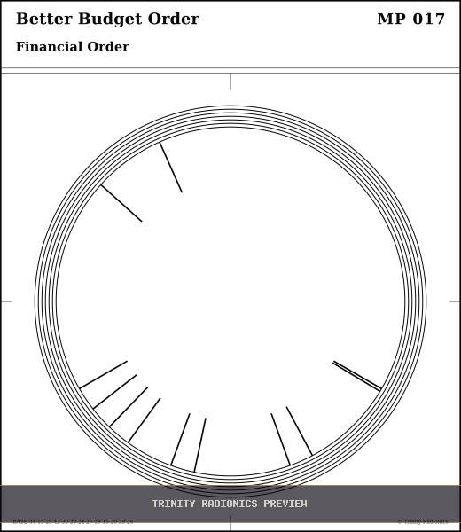 Better Budget Order Radial radionics card preview