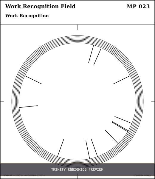 Work Recognition Field Radial radionics card preview