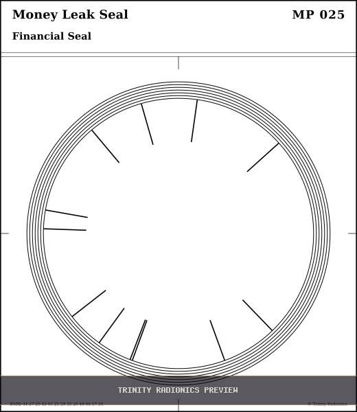 Money Leak Seal Radial radionics card preview