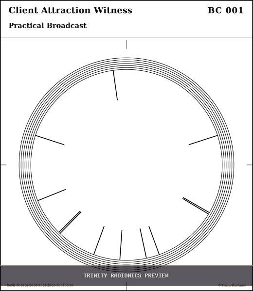 Client Attraction Witness Radial radionics card preview