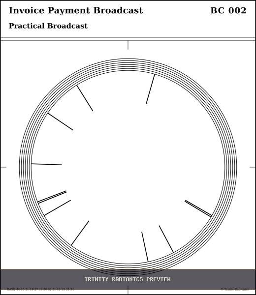 Invoice Payment Broadcast Radial radionics card preview