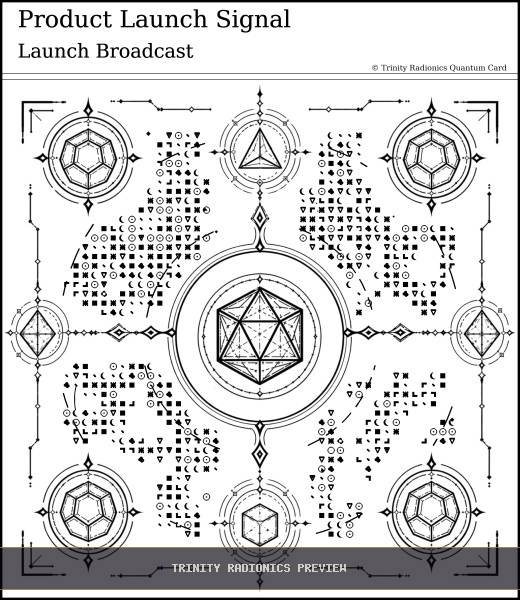 Product Launch Signal Quantum radionics card preview - Business, Clients & Sales - Quantum