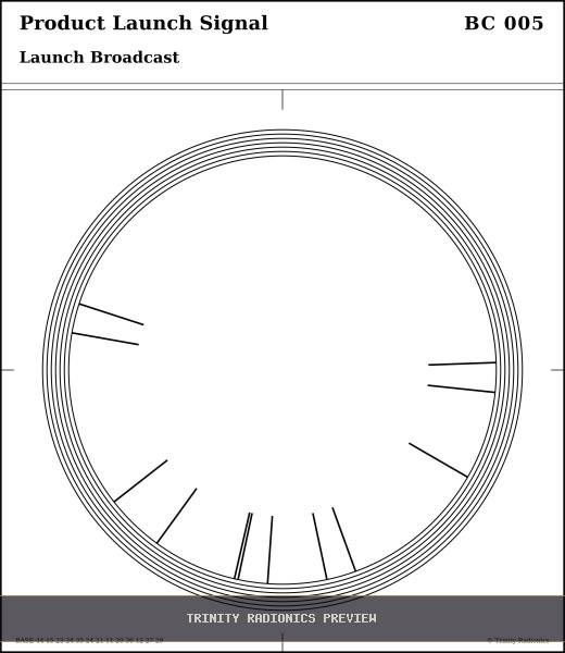 Product Launch Signal Radial radionics card preview