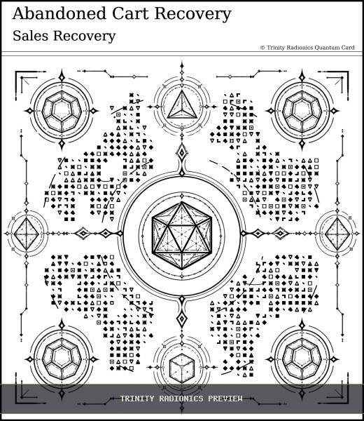 Abandoned Cart Recovery Quantum radionics card preview - Business, Clients & Sales - Quantum