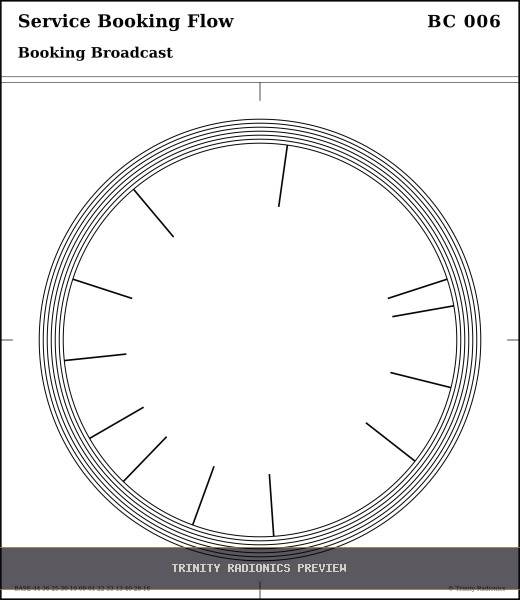 Service Booking Flow Radial radionics card preview
