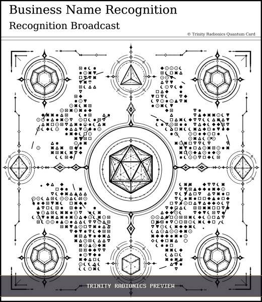 Business Name Recognition Quantum radionics card preview - Business, Clients & Sales - Quantum