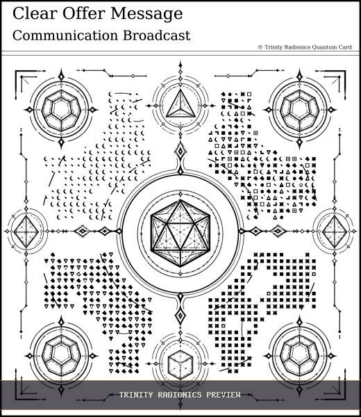 Clear Offer Message Quantum radionics card preview - Business, Clients & Sales - Quantum