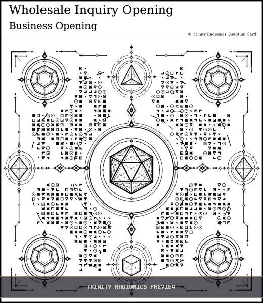 Wholesale Inquiry Opening Quantum radionics card preview - Business, Clients & Sales - Quantum