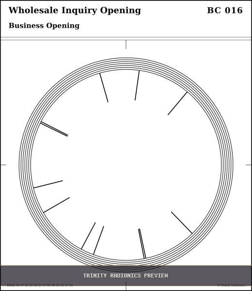 Wholesale Inquiry Opening Radial radionics card preview