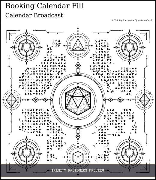 Booking Calendar Fill Quantum radionics card preview - Business, Clients & Sales - Quantum