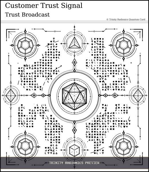 Customer Trust Signal Quantum radionics card preview - Business, Clients & Sales - Quantum