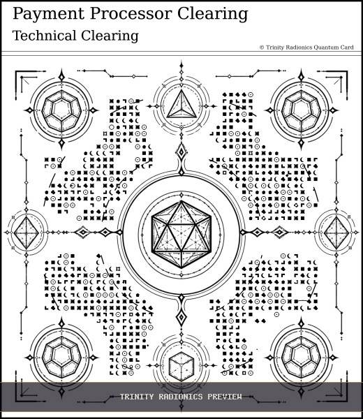 Payment Processor Clearing Quantum radionics card preview - Business, Clients & Sales - Quantum
