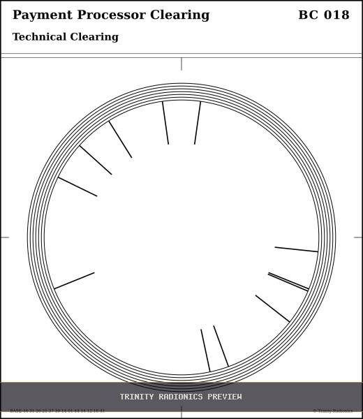 Payment Processor Clearing Radial radionics card preview