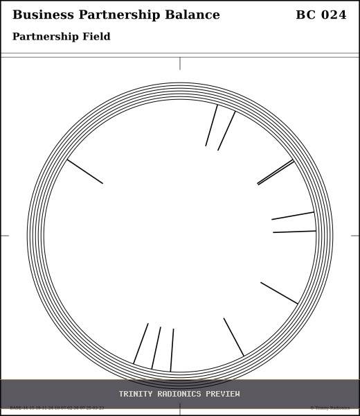 Business Partnership Balance Radial radionics card preview
