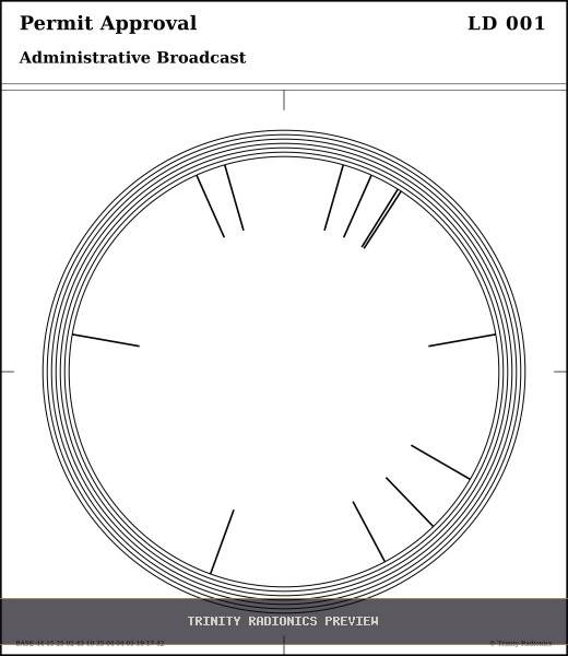 Permit Approval Radial radionics card preview