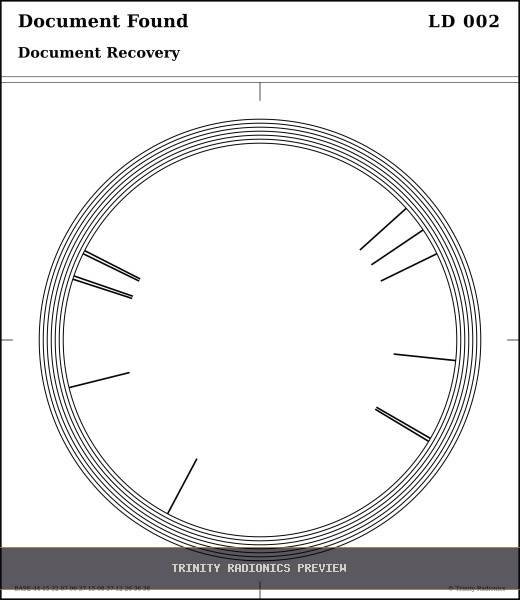 Document Found Radial radionics card preview