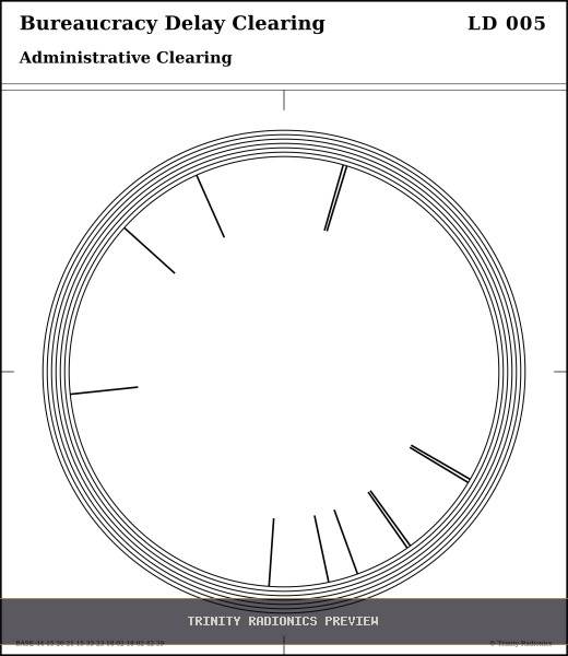 Bureaucracy Delay Clearing Radial radionics card preview